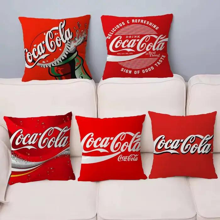 Housse de coussin Coca-Cola pour cadeaux