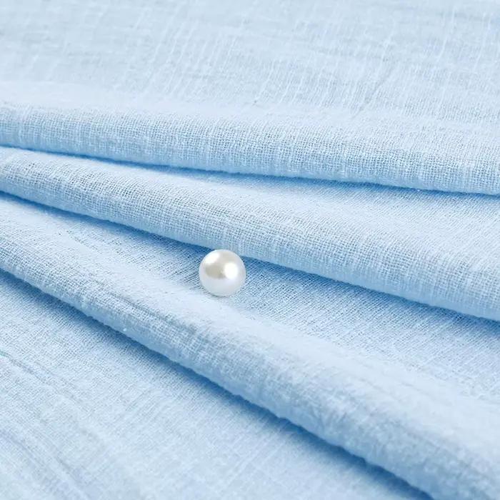Tissu en lin et coton doux