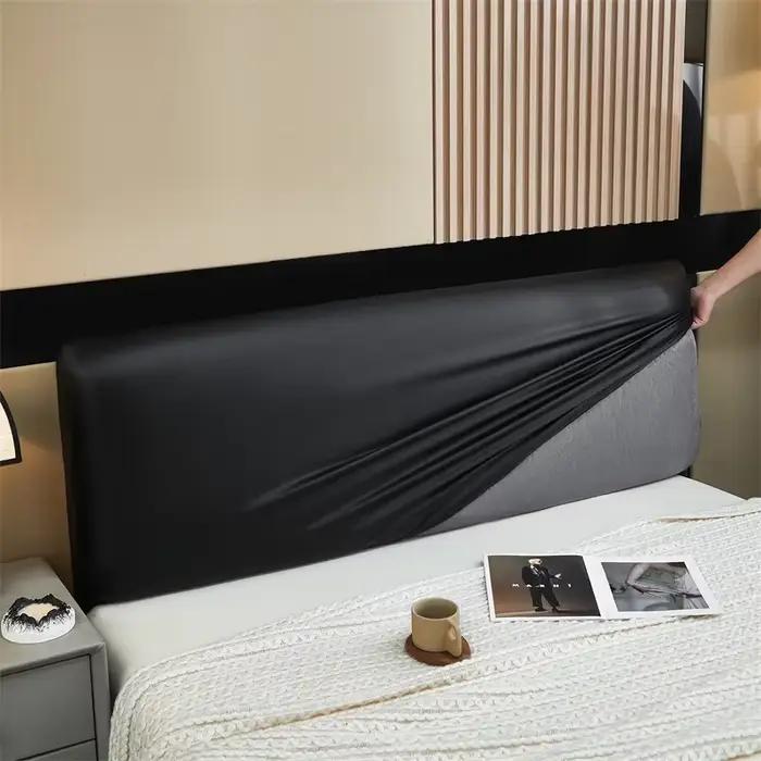 Housse de tête de lit en cuir Pu