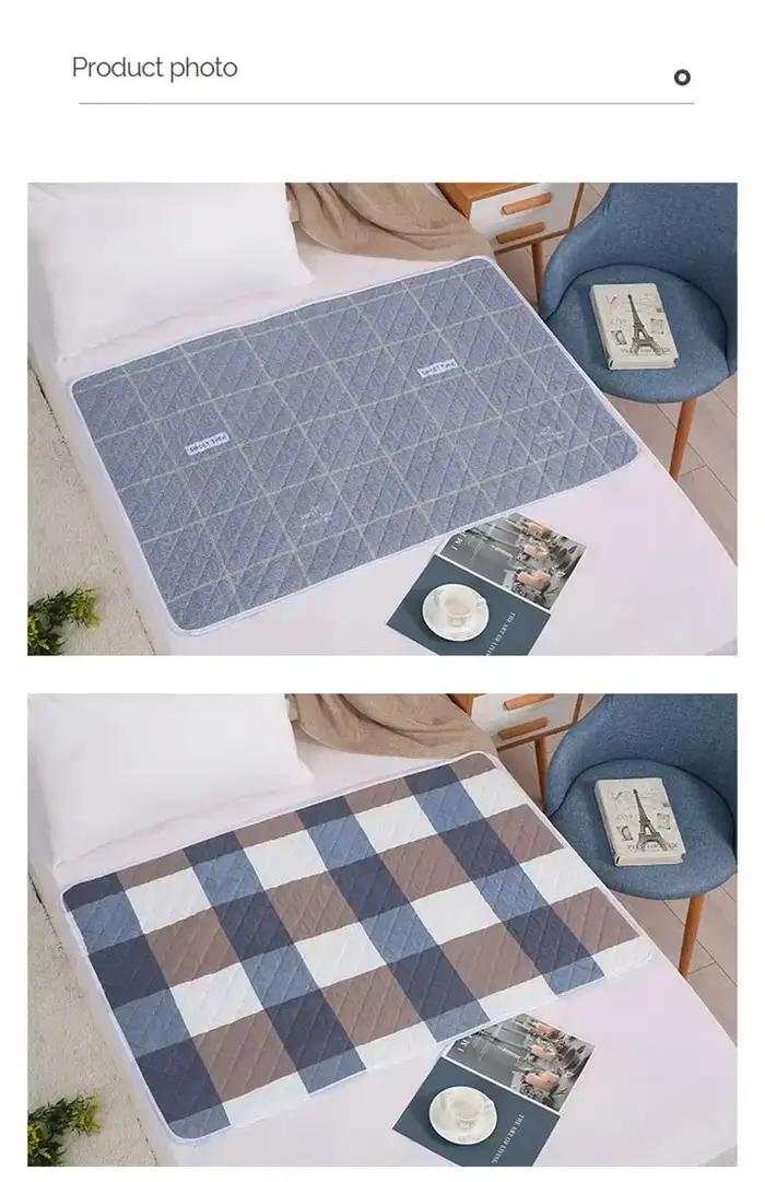 HOMEFISH Protège-matelas lavable pour bébés et tout-petits, motif dessin animé mignon, protège-lit, couche-culotte, tapis absorbant en tissu respirant