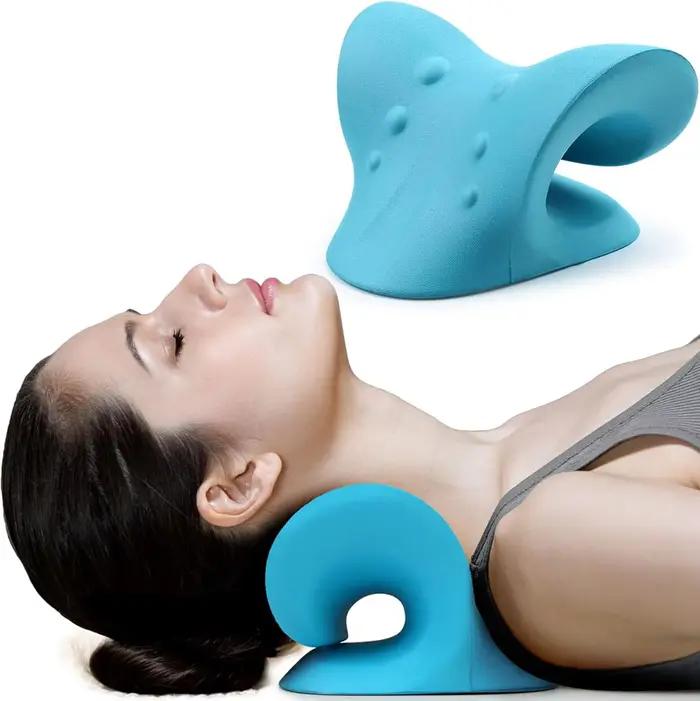 Oreiller chiropratique relaxant pour le cou
