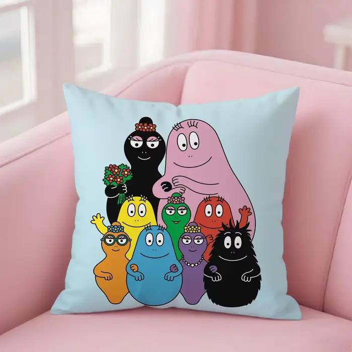 Taie d'oreiller carrée en peluche
