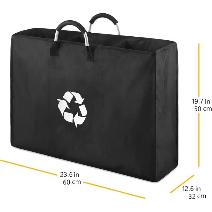 Panier à linge de rangement à 3 grilles pour bouteilles recyclée •