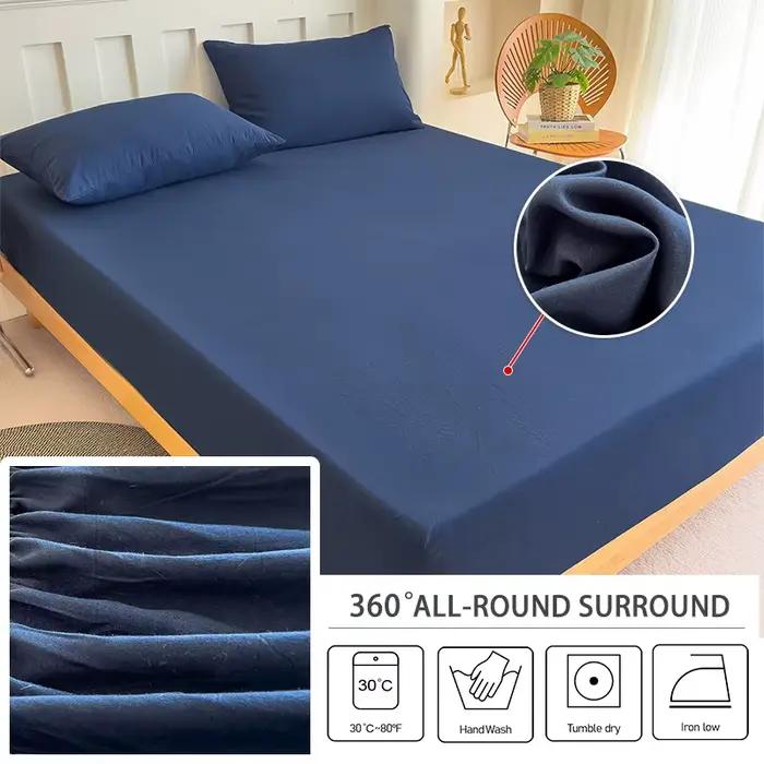 Housses de matelas de couleur unie