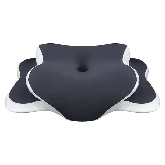 Oreiller cervical papillon réglable à 2 hauteurs – Tissu rafraîchissant super respirant