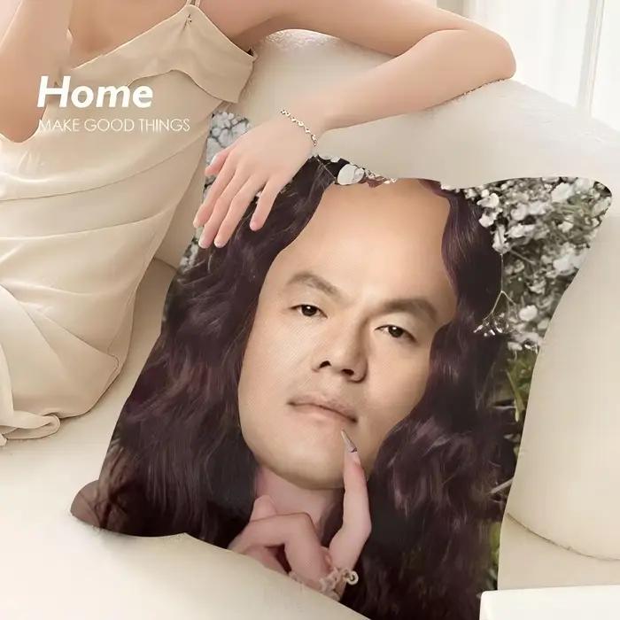 Housse de coussin décorative de luxe JYP Meme pour canapé