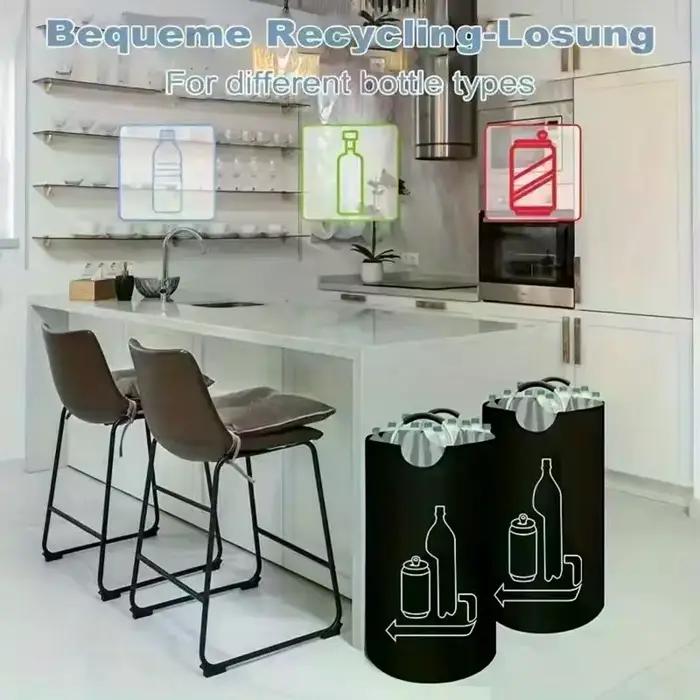 Panier à linge extra large 90L avec poignée en aluminium légère