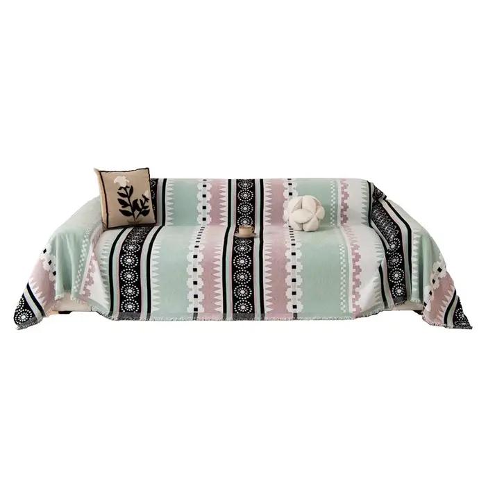 1PC canapé serviette couverture complète bohême géométrie tout compris