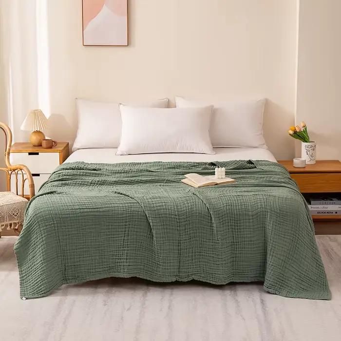 Couverture 100% coton, 4 couches