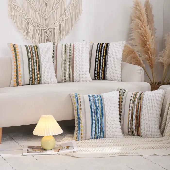 Housse de coussin universelle en Chenille Jacquard