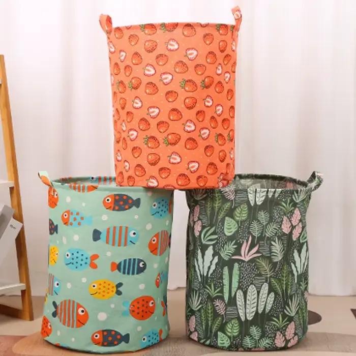 Nouveau panier à linge imprimé Portable pliable sac de rangement