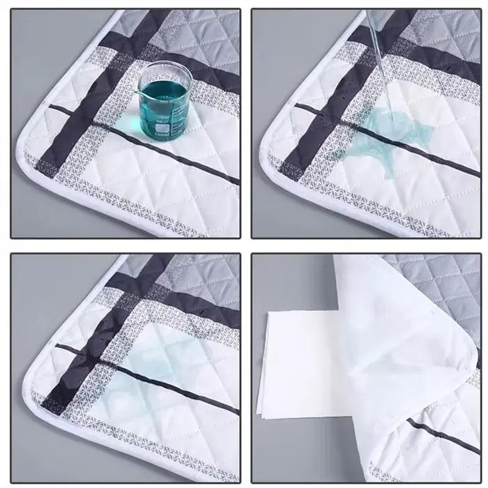 HOMEFISH Protège-matelas lavable pour bébés et tout-petits, motif dessin animé mignon, protège-lit, couche-culotte, tapis absorbant en tissu respirant