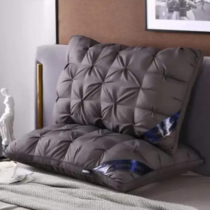 Oreillers de lit de luxe en duvet d'oie et de plumes 3D
