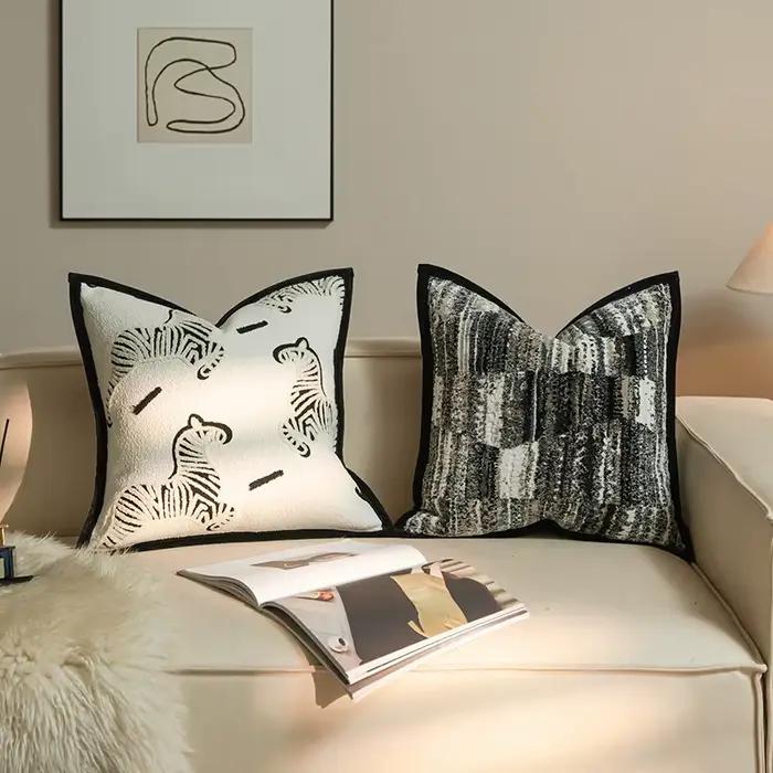 Housses de coussin avancées de style français