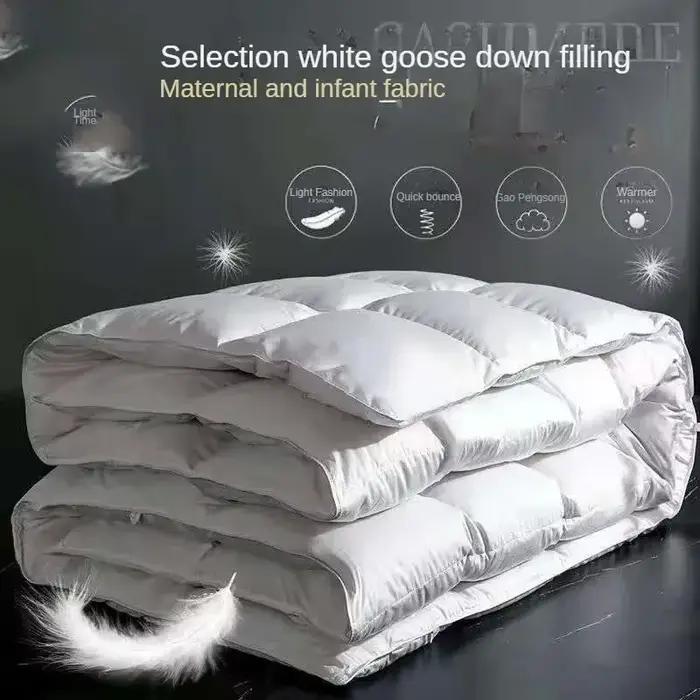 Couette en duvet de canard blanc 95% pour hôtel cinq étoiles