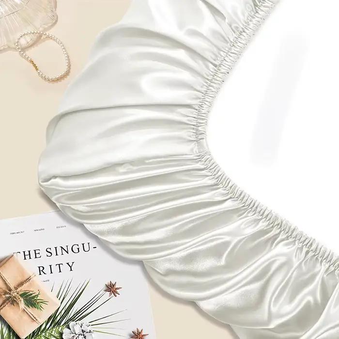 Taies d'oreiller décoratives en satin pour la protection des cheveux