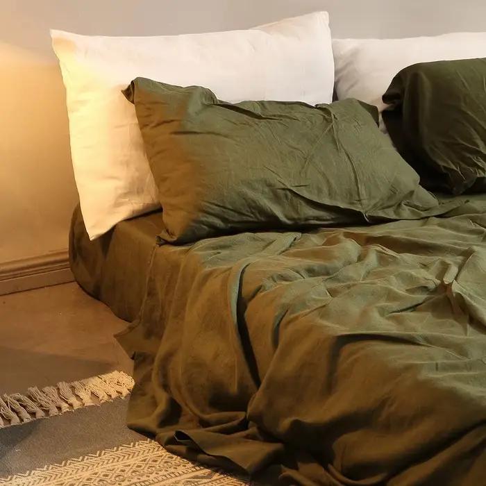 Parure de lit en lin 100% pur