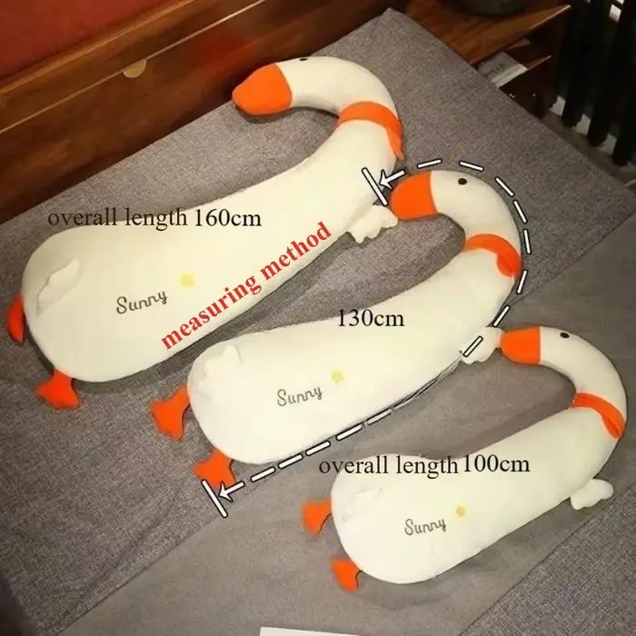 Coussin long en peluche en forme d'animal mignon pour dormir sur le côté, cadeau câlin pour petite amie, meilleure amie, cadeau d'anniversaire