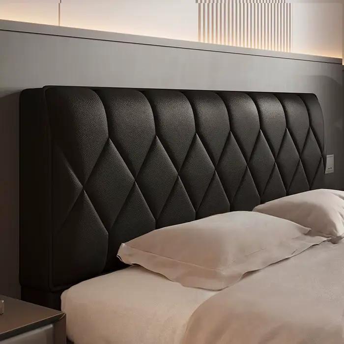 Housse de tête de lit de luxe en cuir PU