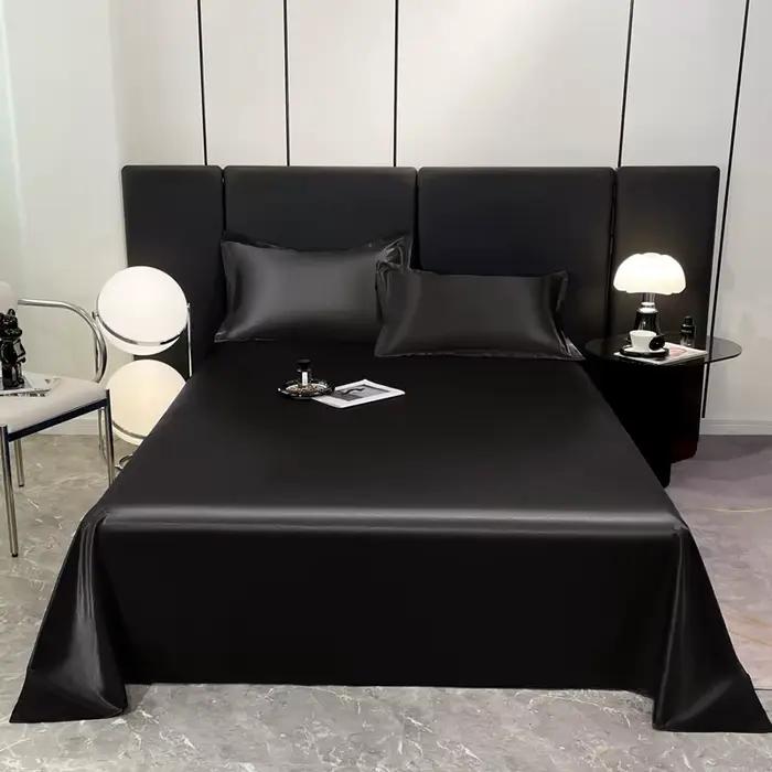 Drap plat en satin de luxe