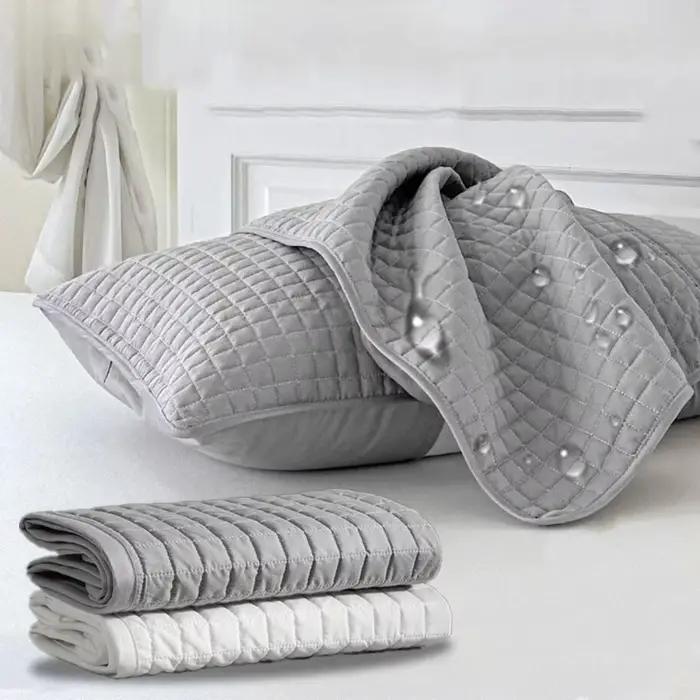 Housse de coussin en coton anti-acariens
