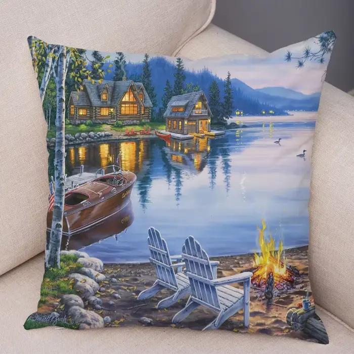 Juste de coussin en forme d'arbre AMP