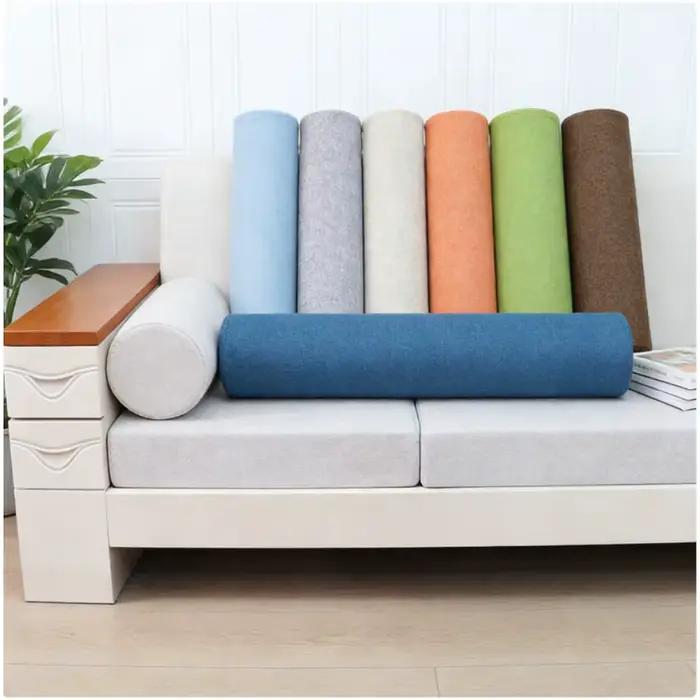 Coussin lombaire cylindrique confortable pour le dossier de canapé de bureau et le soutien des jambes