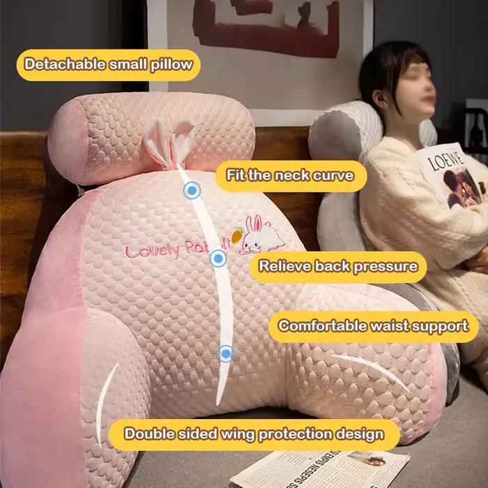 YOMDID – oreiller de lecture toutes saisons, canapé de bureau, coussin de dossier de chevet pour chaise, lit, coussins de soutien lombaire, dossier avec appui-tête