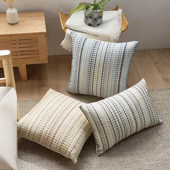 Housses de coussin Euro 60x60cm de qualité supérieure en lin