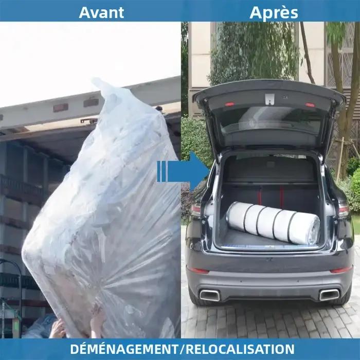 Sac de rangement sous vide pour matelas pour déménagement - Sac