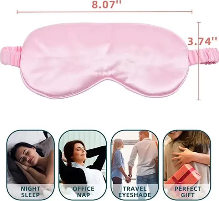Masque de sommeil en soie imitée