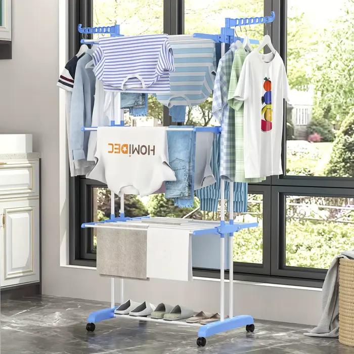Séchoir à linge pliable à 4 niveaux