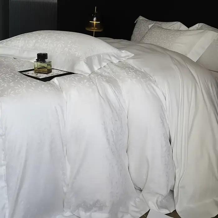 Parure de lit Jacquard en Satin de coton égyptien 1000TC