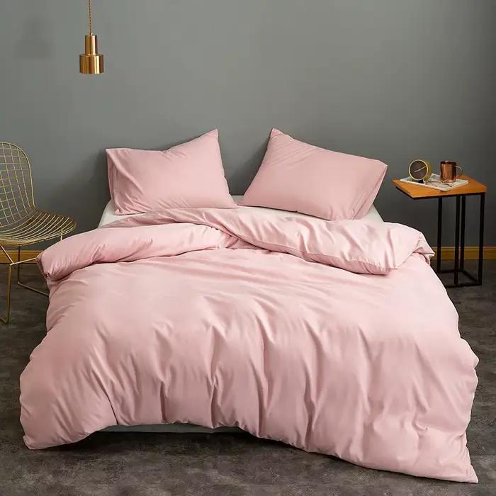 Housse de couette rose
