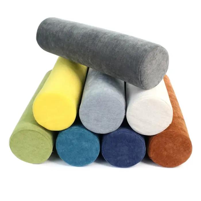 Coussin lombaire cylindrique confortable pour le dossier de canapé de bureau et le soutien des jambes