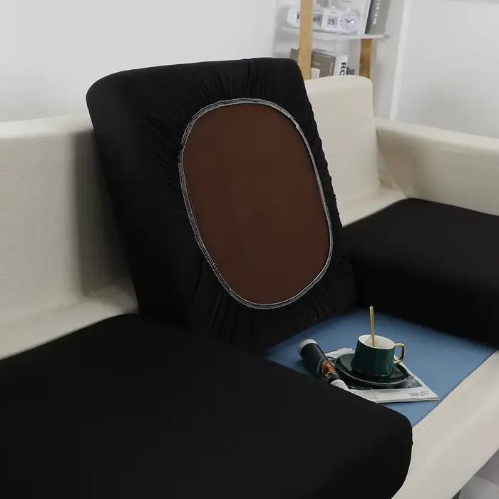 Housses de coussin de siège de canapé noires