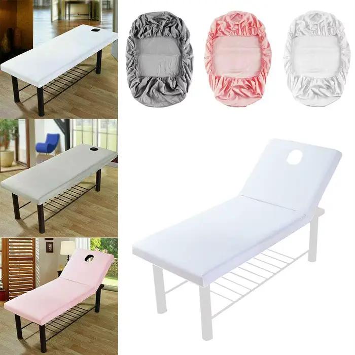 Nouveau Salon de beauté Massage élastique couverture de lit haute extensible mariage hôtel anniversaire Table couverture Buffet tissu Table ensemble déco