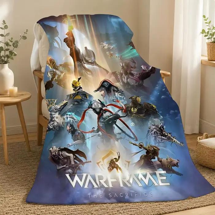 Couverture en flanelle Warframe Game Throw de 240 g