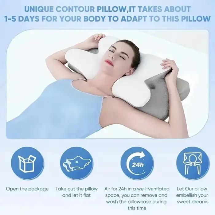 Oreiller cervical pour dormeurs sur le côté