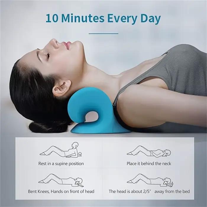 Oreiller relaxant pour le cou et les épaules en forme de C