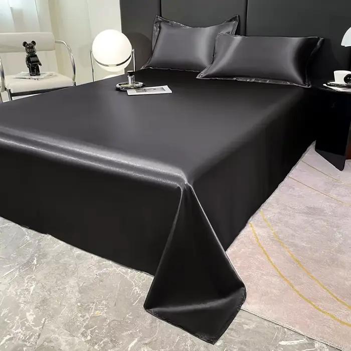 Drap plat en satin de luxe