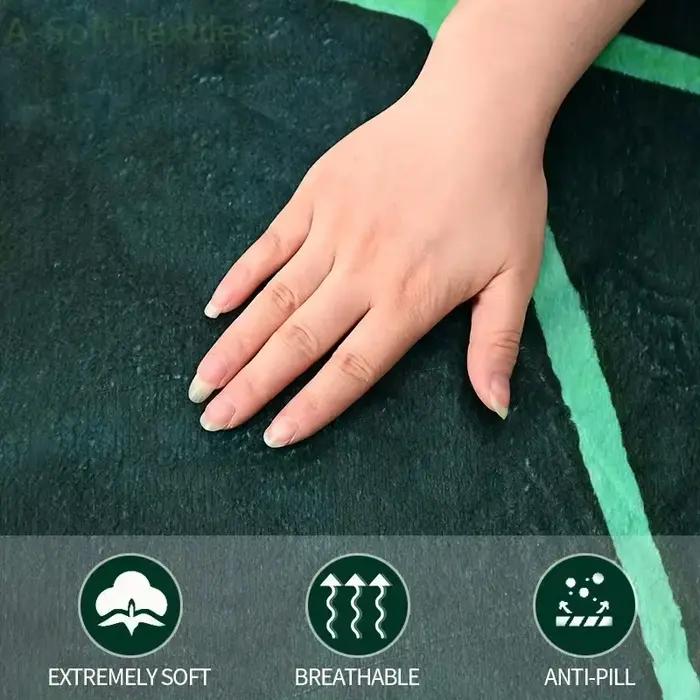 Couverture géante en feuille de plantes super douce pour lit