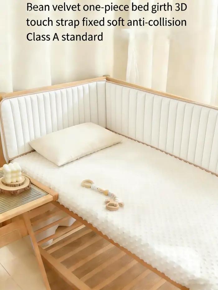 Barrière de protection tressée souple pour lit bébé