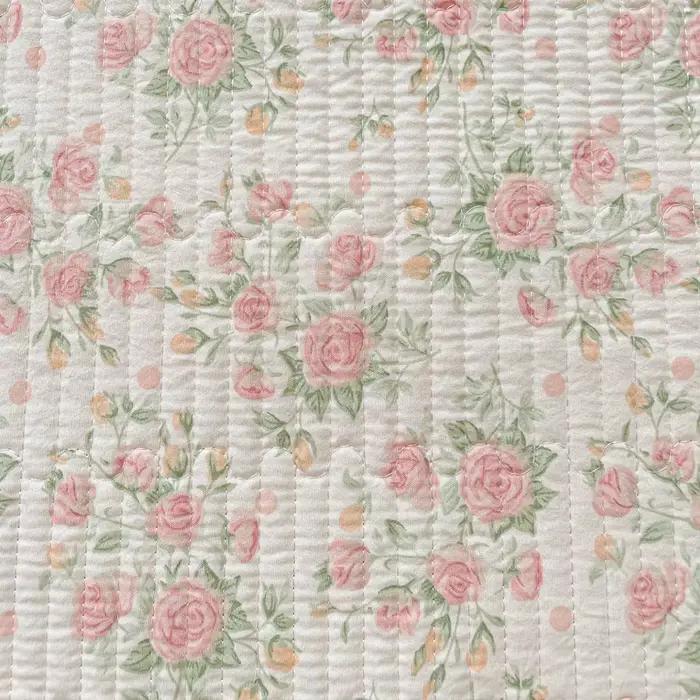 Couvre-lit imprimé floral pour lits