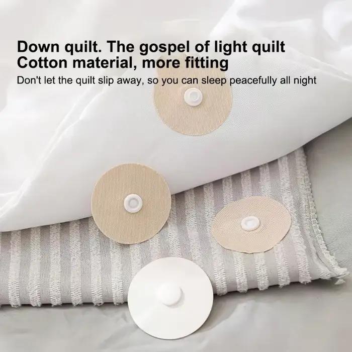 10 paires de pinces antidérapantes pour drap de lit, boucles de couverture, Clip de fixation pour housse de couette, une clé pour déverrouiller le support de couette, pinces fixatrices