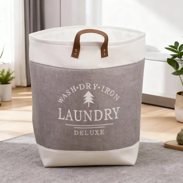 Grand panier à linge pliable, bac de rangement pour vêtements sales, organisateur de vêtements pour balcon, buanderie, chambre