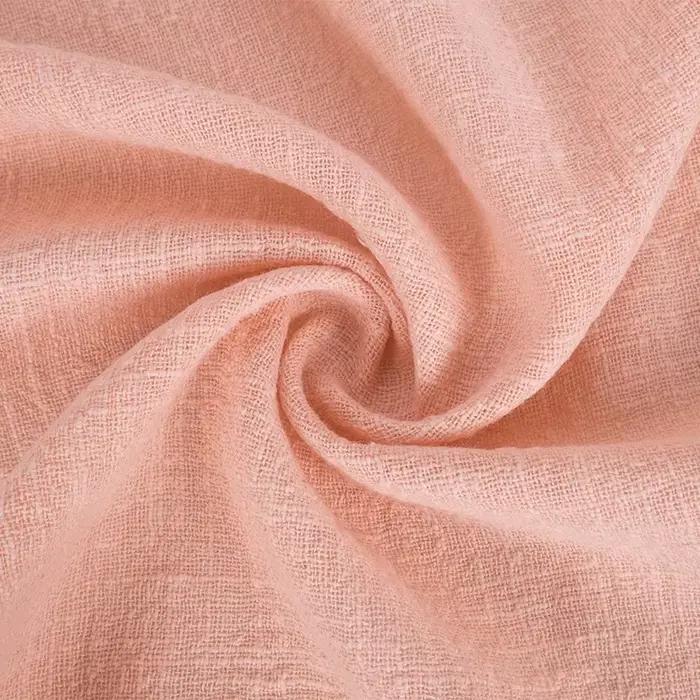 Tissu en lin et coton doux