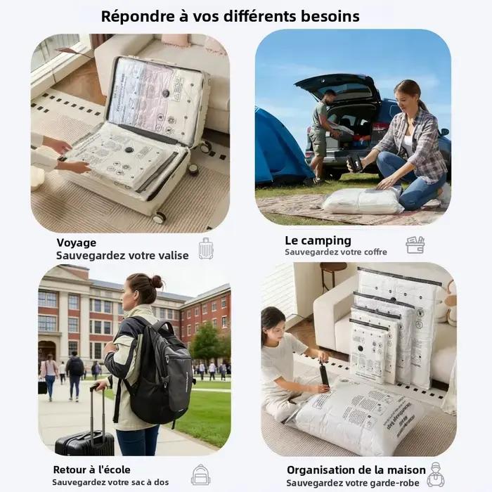 Sacs de rangement sous vide pour vêtements