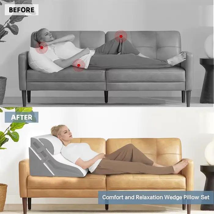 Coussin de lit compensé orthopédique 3 pièces pour post-chirurgie