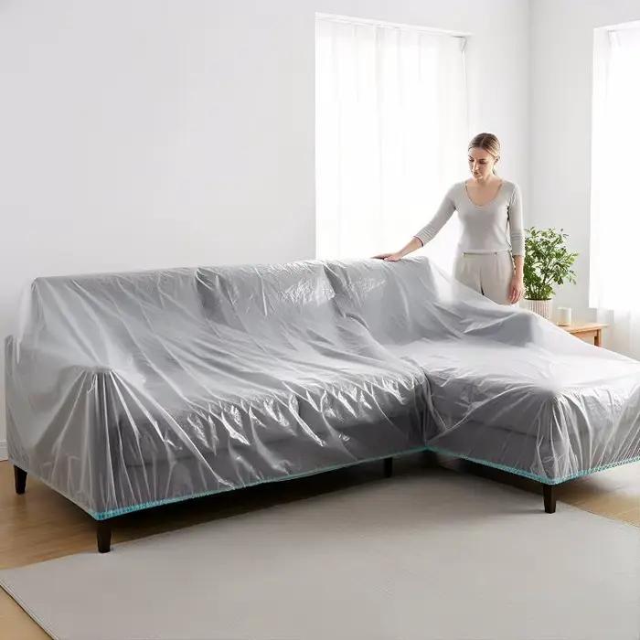 Protège-matelas jetable transparent et imperméable